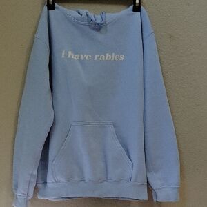 Gildan Heavyweight Blue Small Hoodie